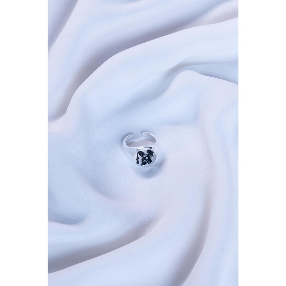 925 Silver Ring for Men and Women Aquarius Sign