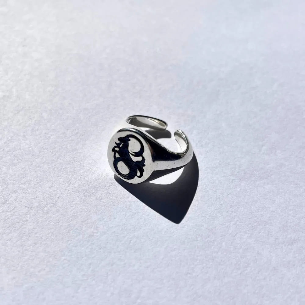 925 Silver Ring for Men and Women Capricorn Sign