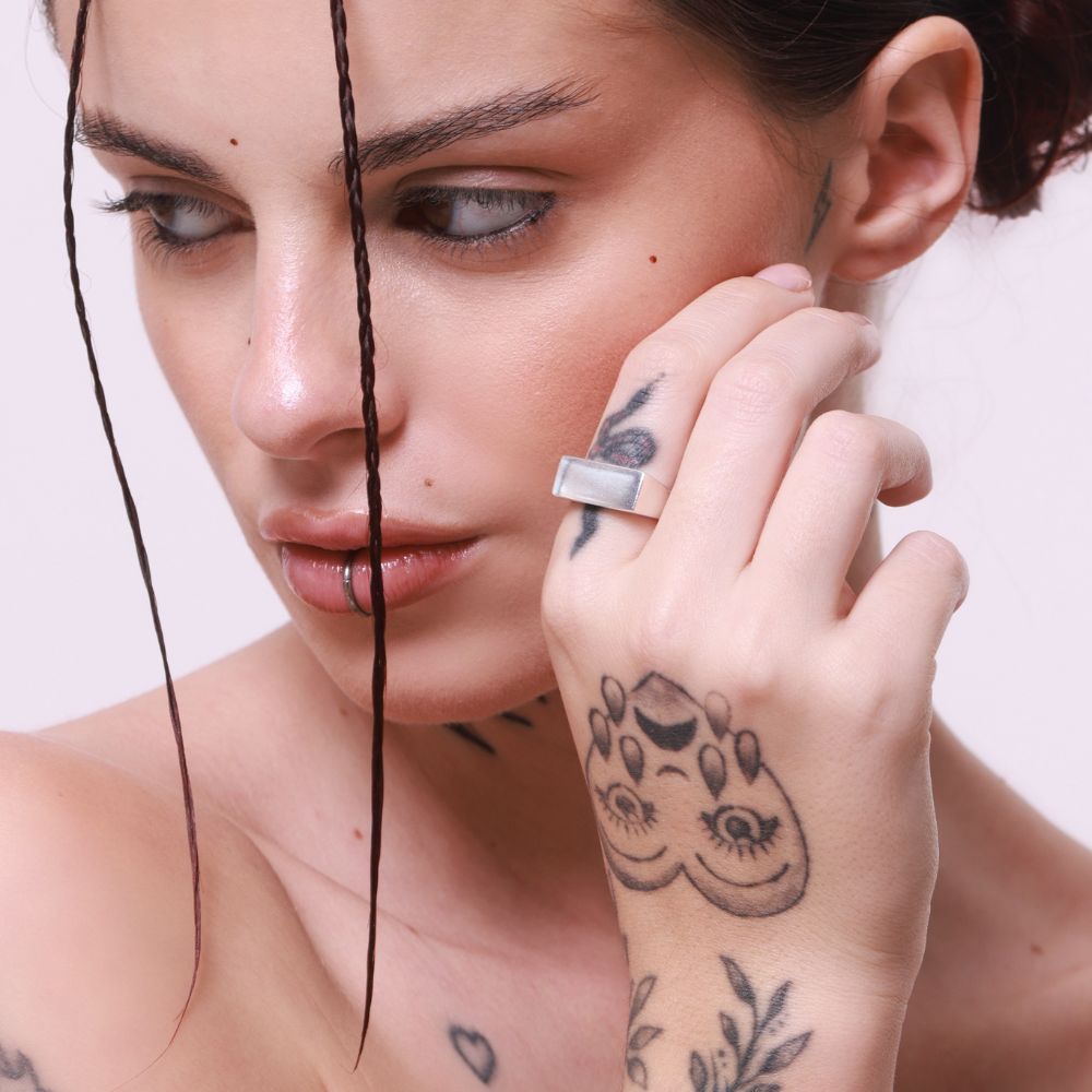 925 Silver Ring Prisma Signet | Basics Collection