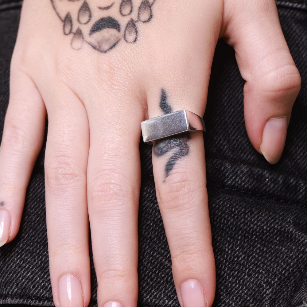 925 Silver Ring Prisma Signet | Basics Collection
