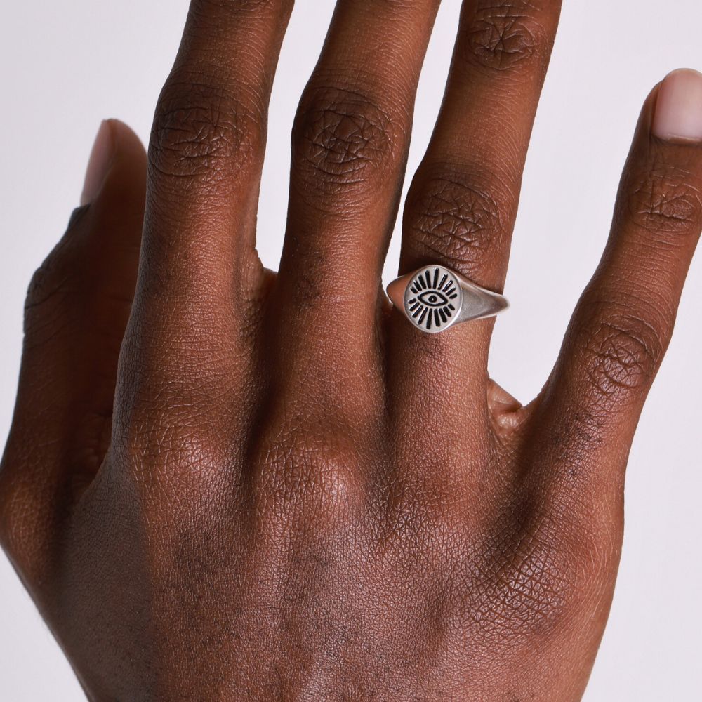 925 Silver Ring Eye Signet | Street Collection