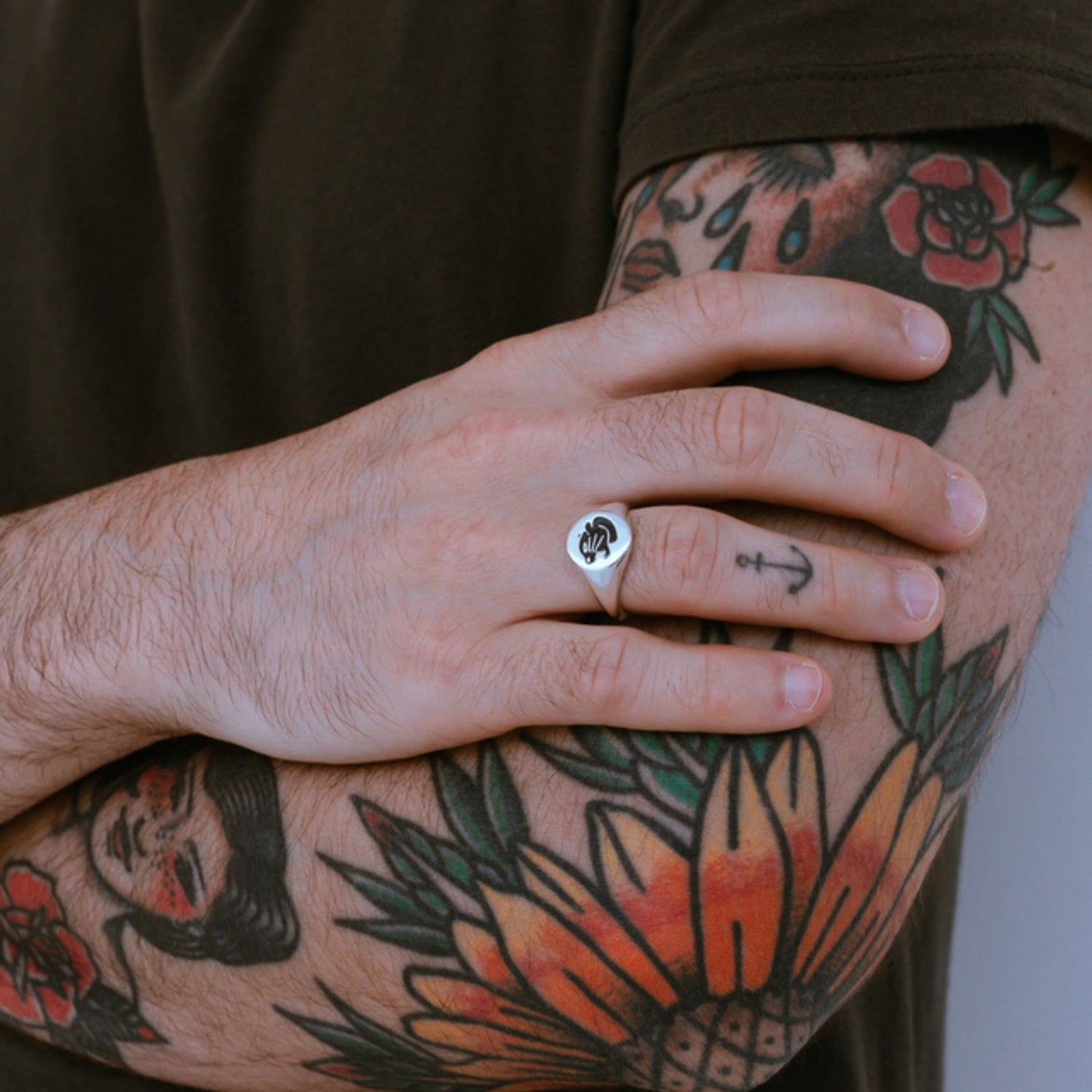 925 Silver Ring Panther Signet | Street Collection