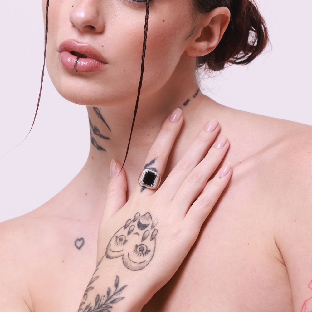 925 Silver Ring Shield