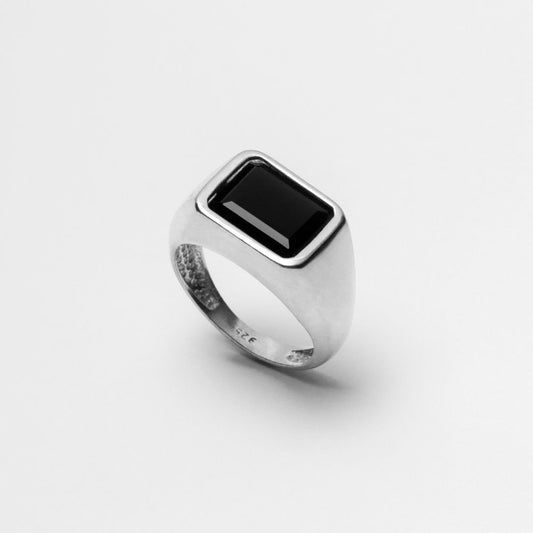 925 Silver Ring Winehouse Natural Onyx Stone | Voices Collection