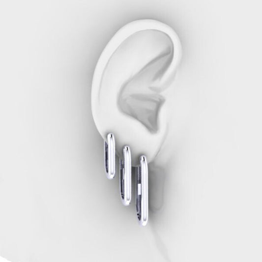 Crush Silver Hoop Earrings 925 | Links Collection