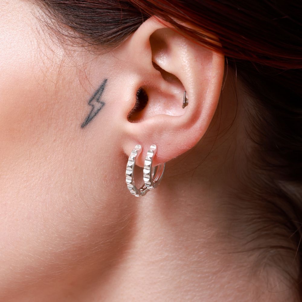 Eternal Silver Hoop Earrings | Links Collection