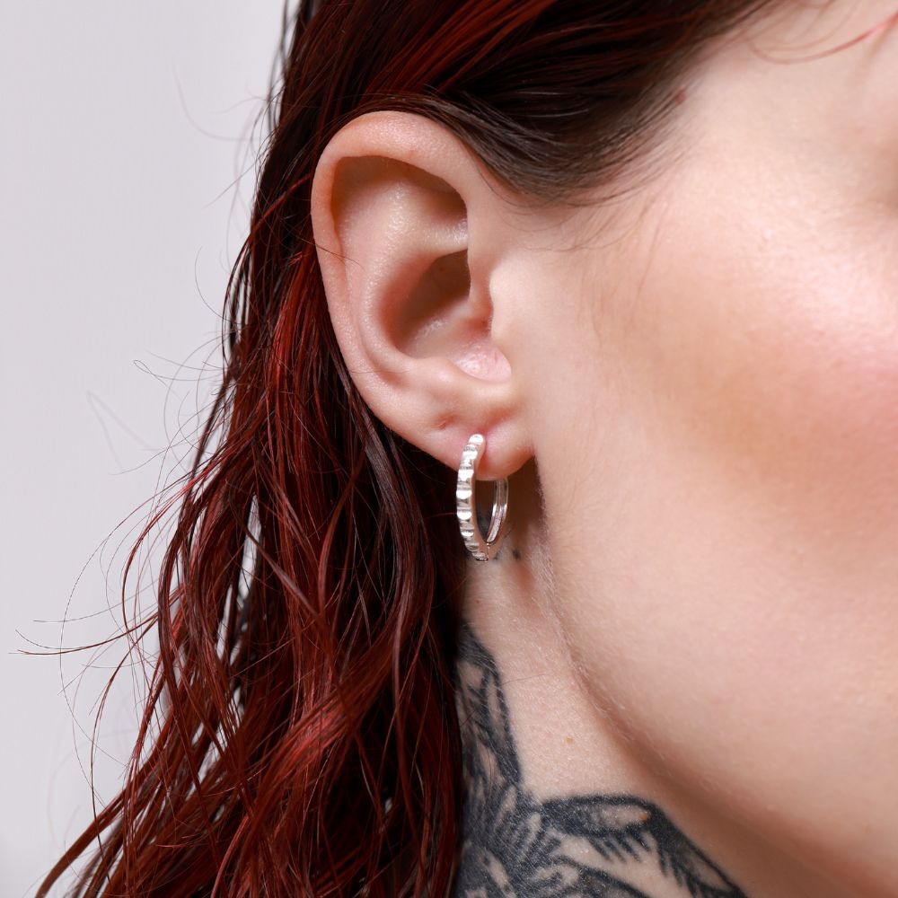Eternal Silver Hoop Earrings | Links Collection