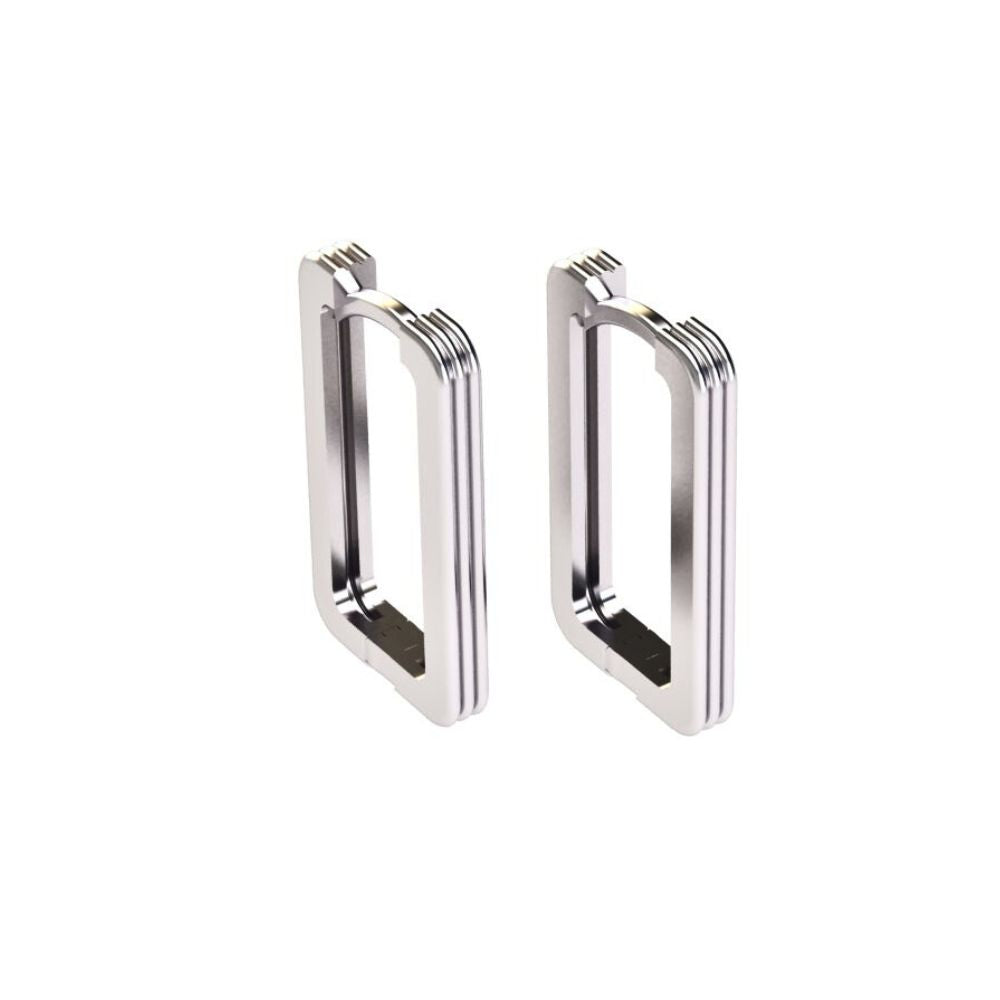 Long Noble 925 Sterling Silver Hoop Earrings | Elos Collection