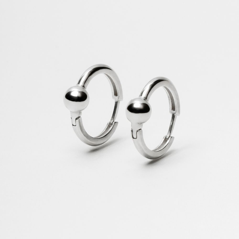 Orbit Silver Hoop Earrings 925 | Links Collection