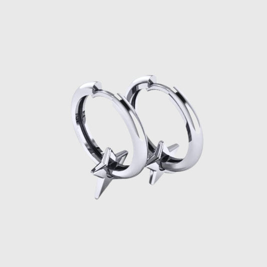 Supernova 925 Sterling Silver Hoop Earrings | Supernova Collection