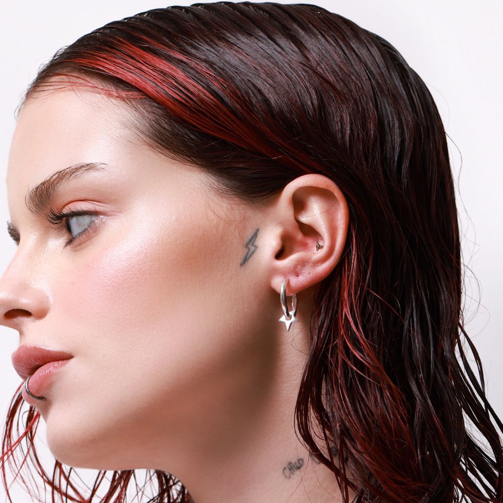 Supernova 925 Sterling Silver Hoop Earrings | Supernova Collection