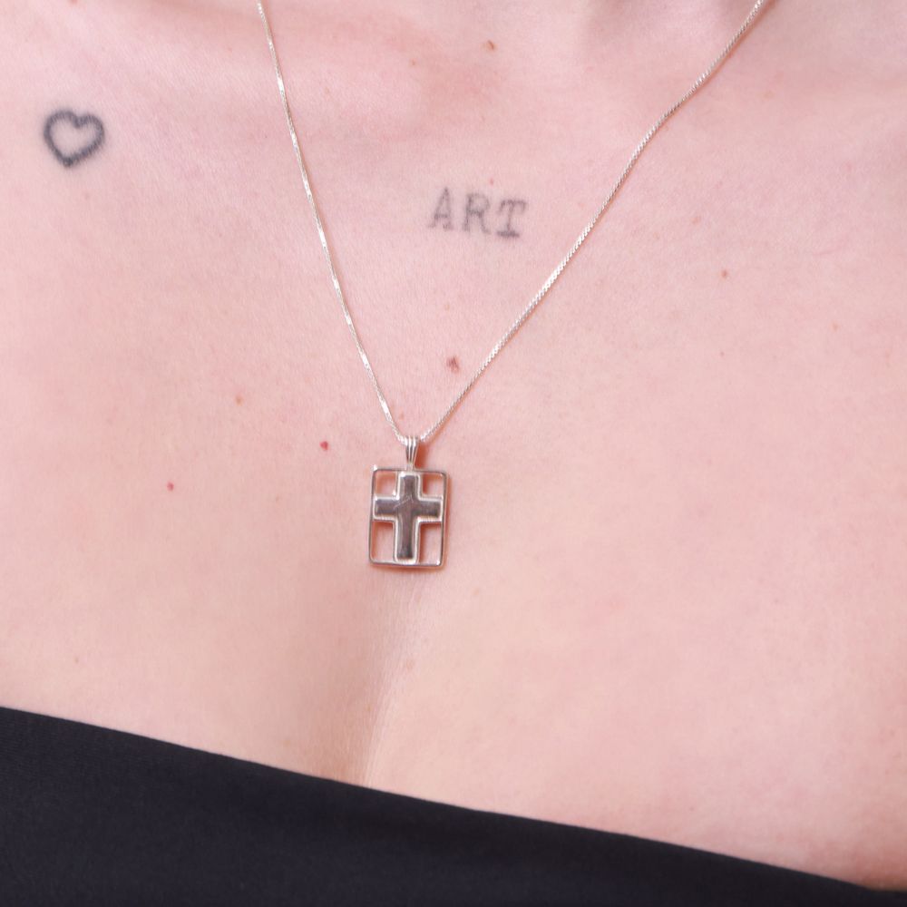 925 Silver Cross Necklace
