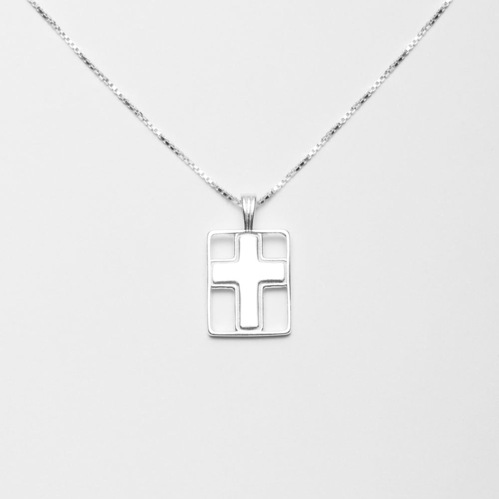 925 Silver Cross Necklace
