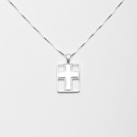 925 Silver Cross Necklace