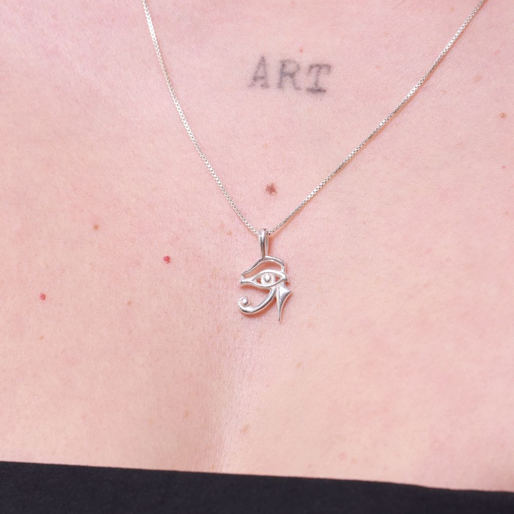925 Silver Eye of Horus Necklace