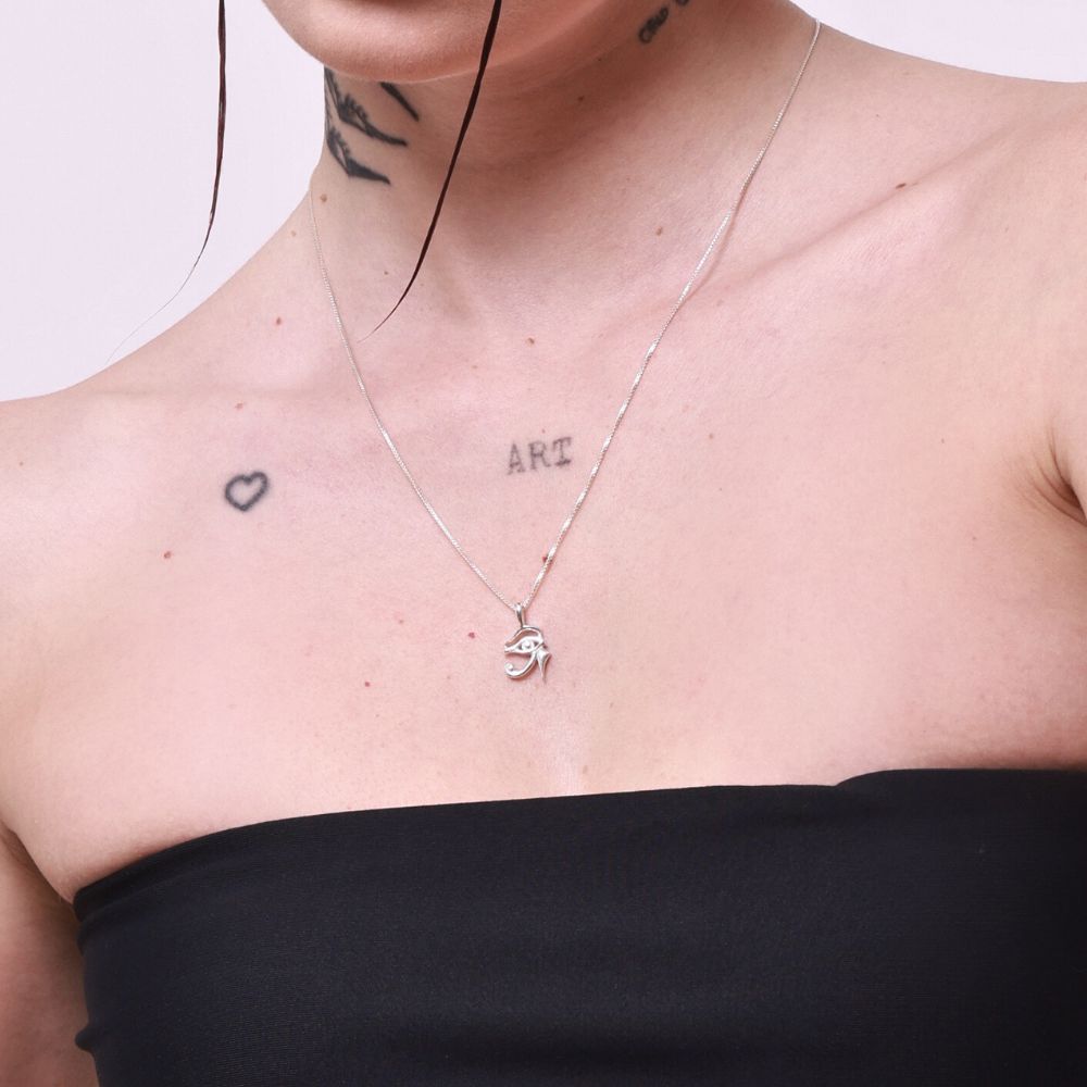 925 Silver Eye of Horus Necklace