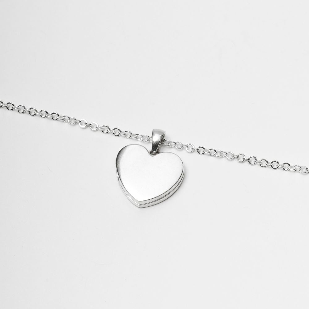 925 Silver Heart Locket Necklace