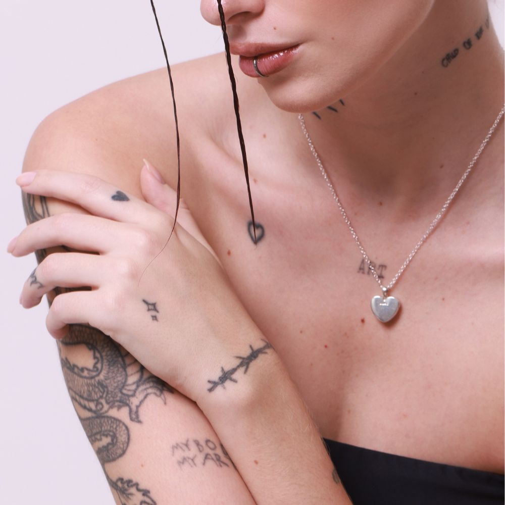 925 Silver Heart Locket Necklace