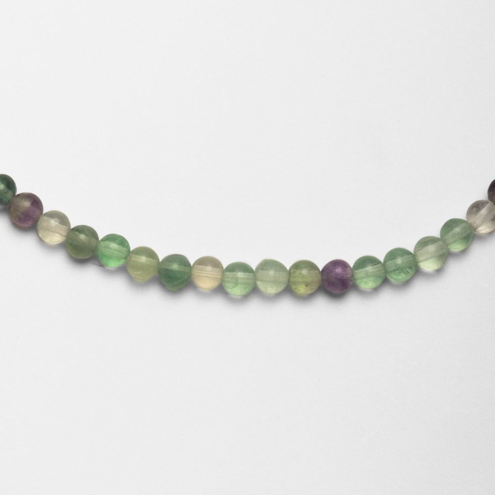 Sterling Silver Choker Necklace with Fluorite