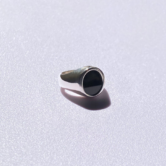 925 Silver Ring Galaxy Natural Onyx Stone | Cosmos Collection