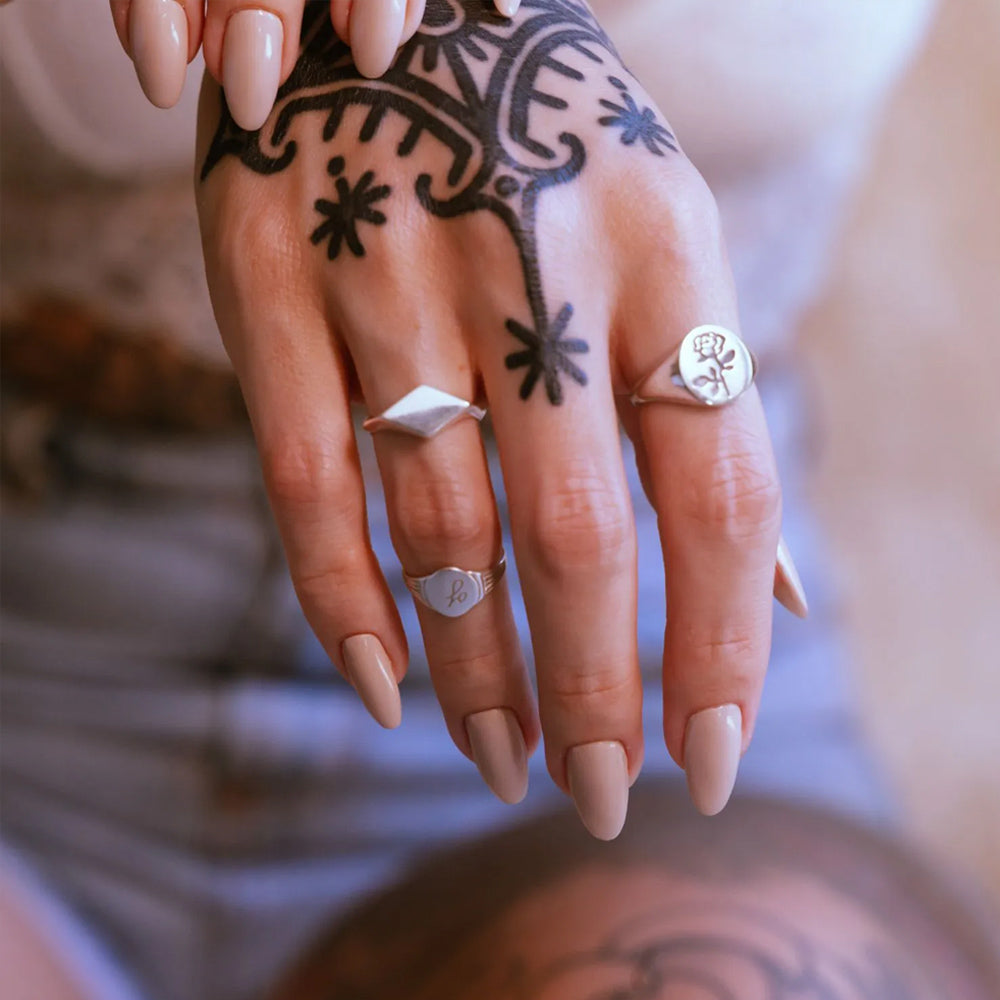 925 Silver Ring Rose Signet | Street Collection