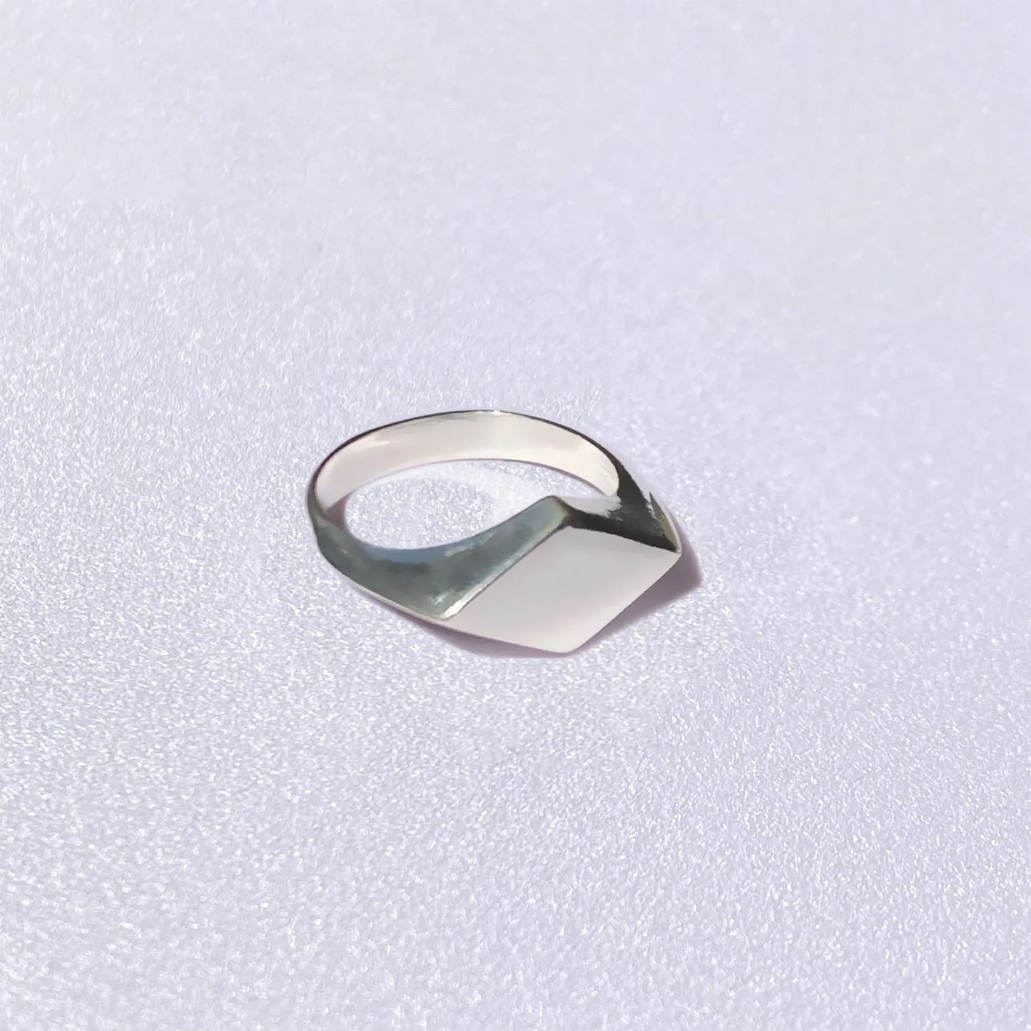 925 Silver Ring Unique Signet | Basics Collection