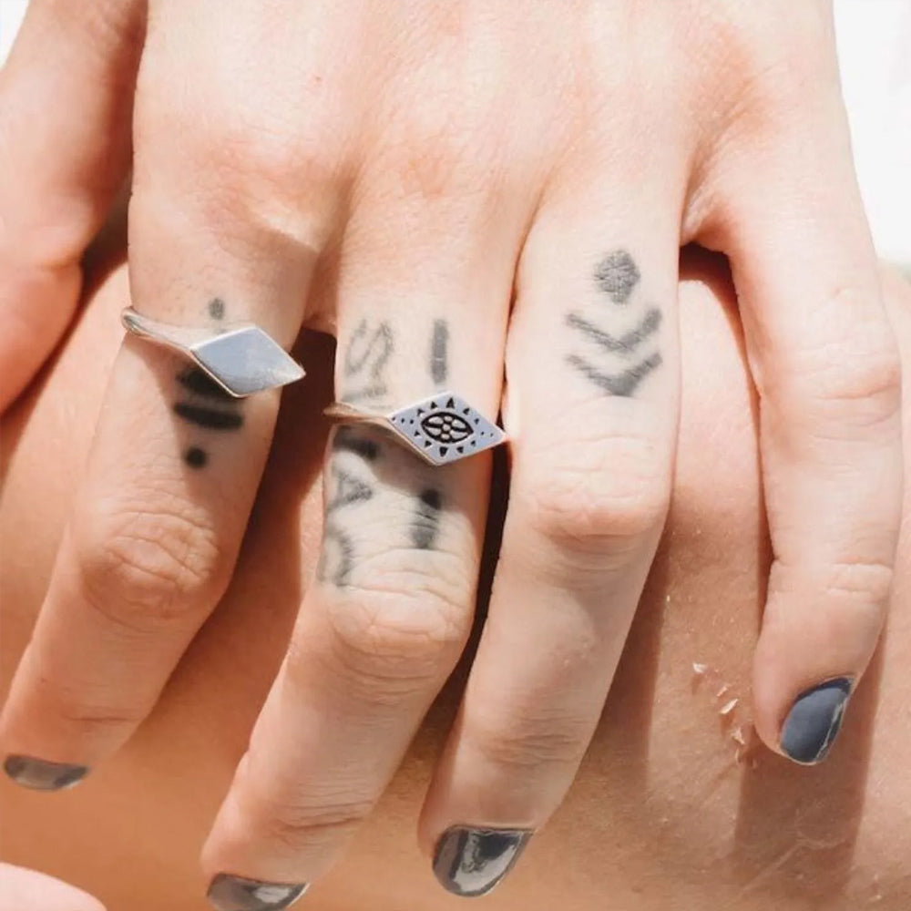 925 Silver Ring Unique Signet | Basics Collection