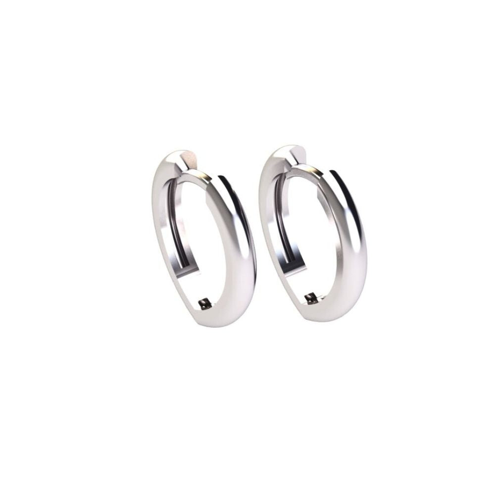 Beat Silver Hoop Earrings 925 | Links Collection