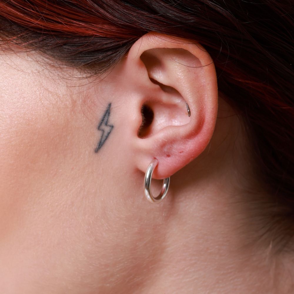 Basic 925 Sterling Silver Medium Hoop Earrings | Elos Collection