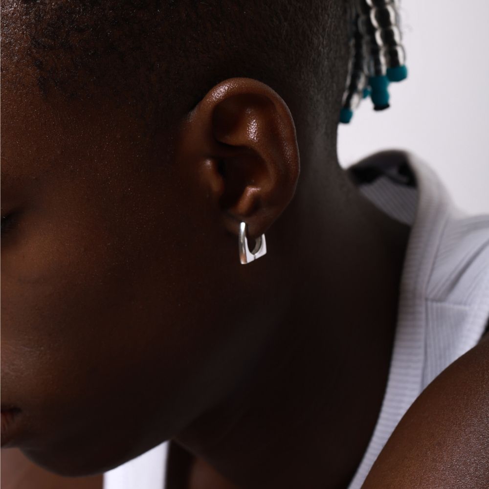 Elegant 925 Sterling Silver Hoop Earrings | Elos Collection