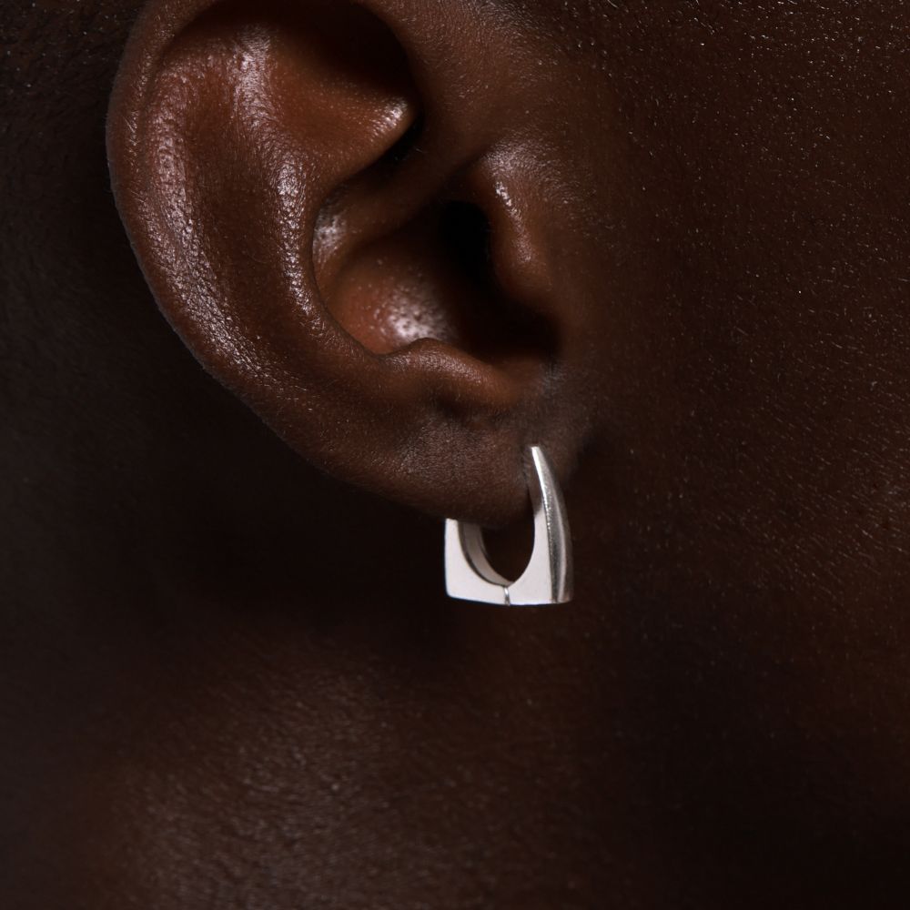 Elegant 925 Sterling Silver Hoop Earrings | Elos Collection