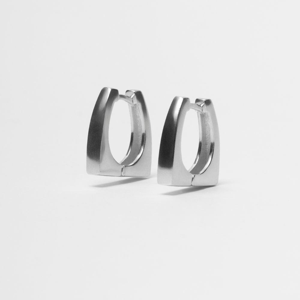 Elegant 925 Sterling Silver Hoop Earrings | Elos Collection