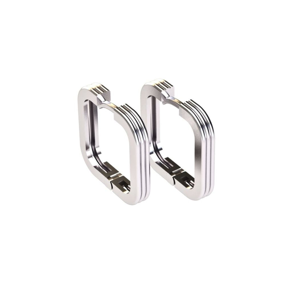 Noble Silver Hoop Earrings | Links Collection