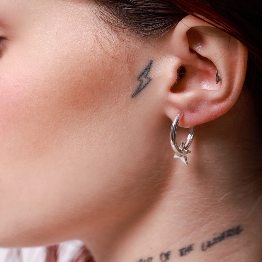 Supernova 925 Sterling Silver Hoop Earrings | Supernova Collection