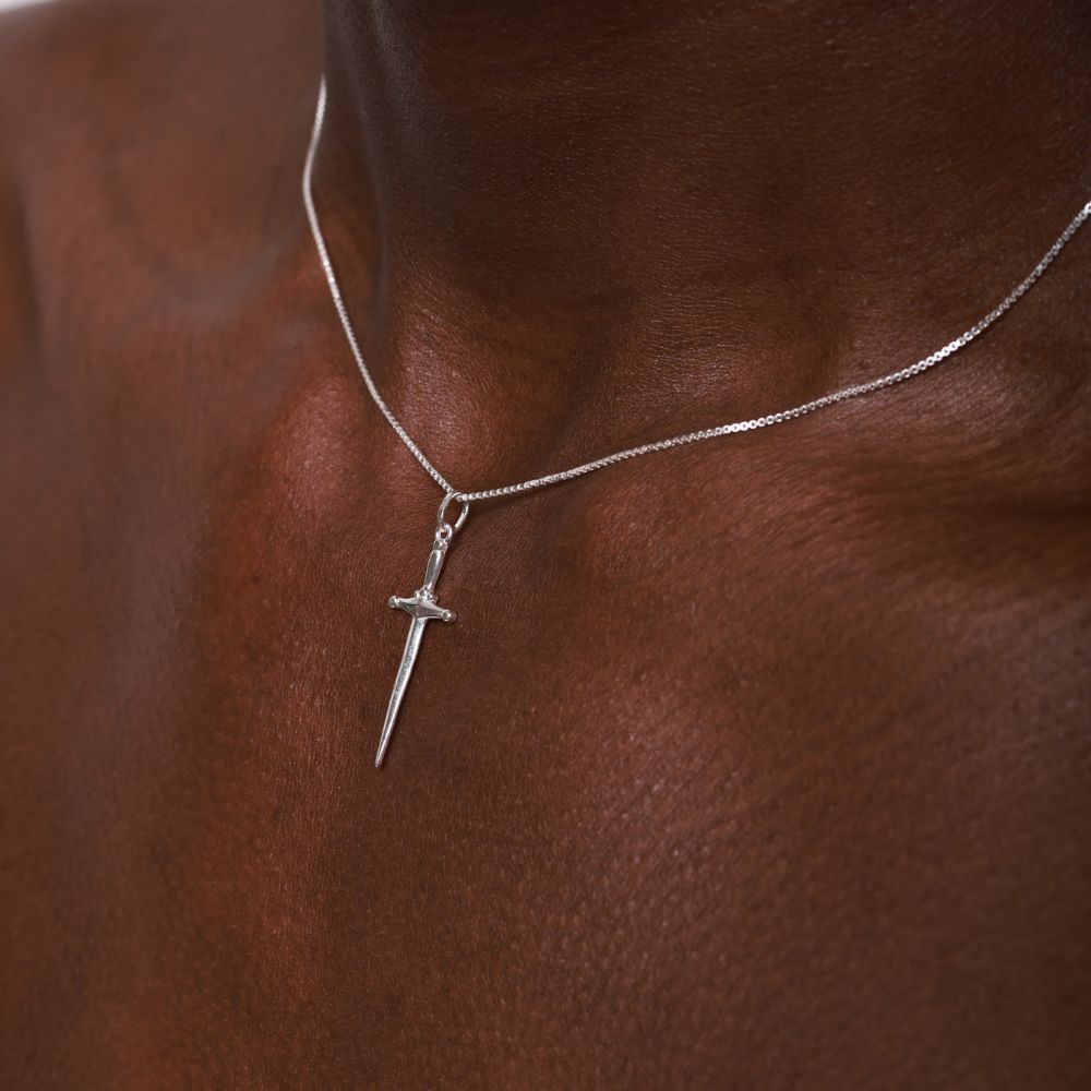 Dagger 925 Sterling Silver Necklace | Elos Collection