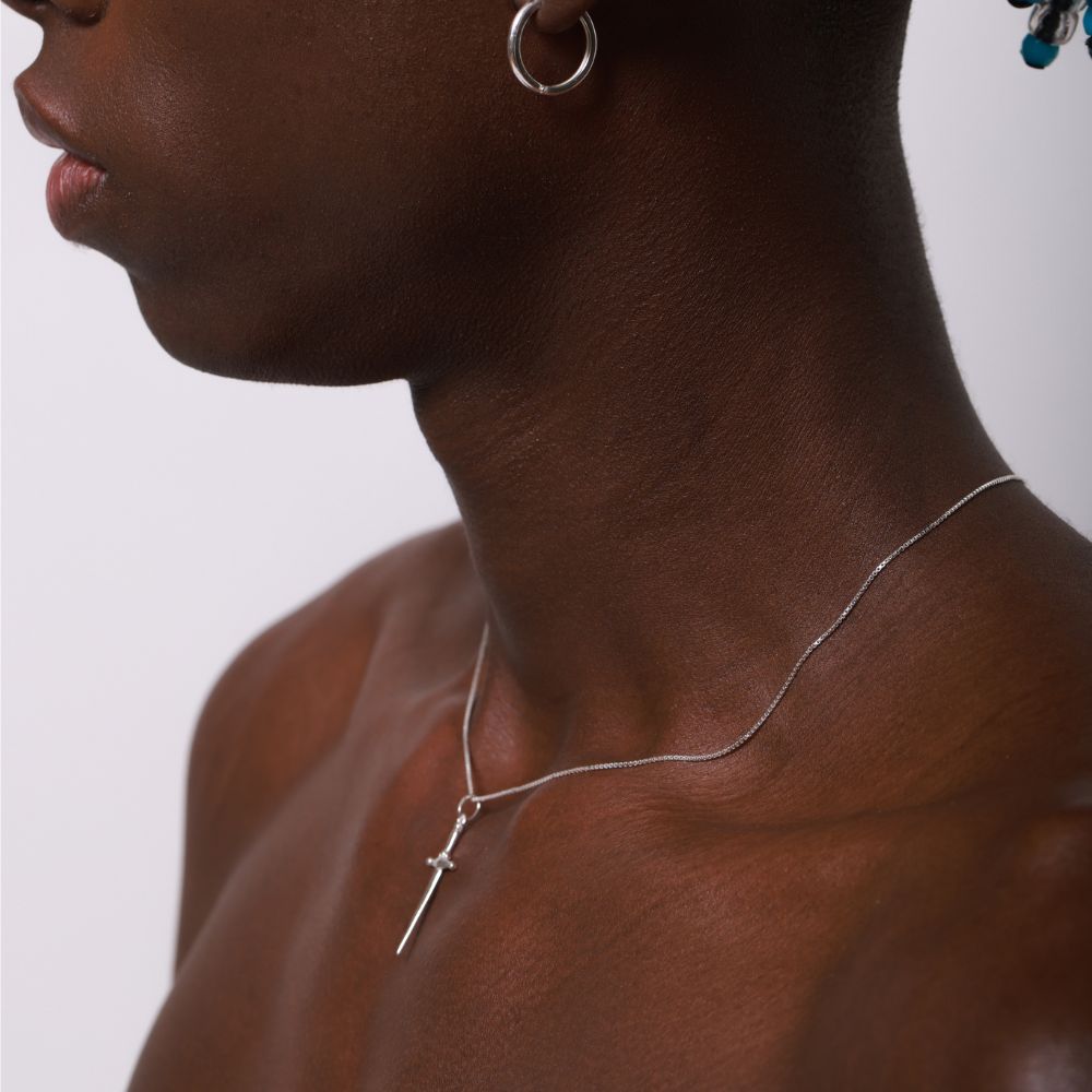 Dagger 925 Sterling Silver Necklace | Elos Collection