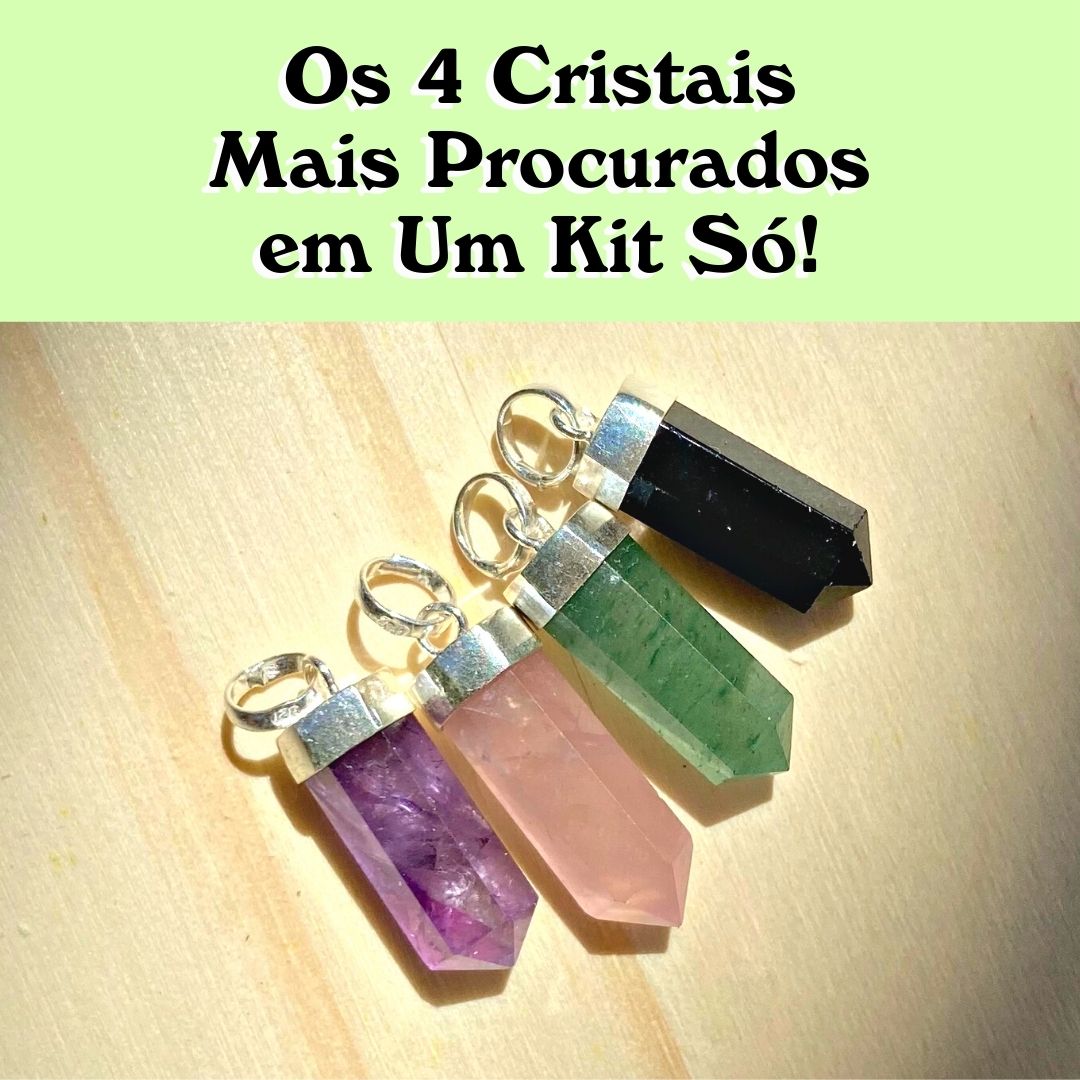 Kit of 4 Bestselling Crystal Pendants